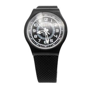 Swatch Jelly In Jelly Black Injection Watch SUMM100